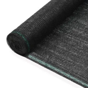 Plasă teren de tenis, negru, 1×50 m, HDPE