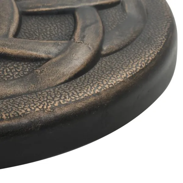 Suport umbrelă de soare, bronz, 11 kg, polirășină, rotund