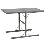 Set mobilier de exterior cu perne, 7 piese, gri, poliratan