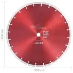 Disc diamantat de tăiere, oțel, 350 mm