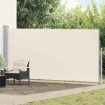 Copertină laterală retractabilă, crem, 160×500 cm