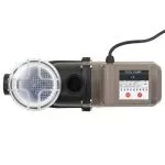 Pompă de piscină cu temporizator, negru, 0,25 CP, 8000 L/h