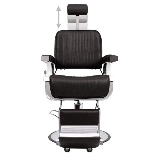 Scaun frizer, negru, 68 x 69 x 116 cm, piele ecologică