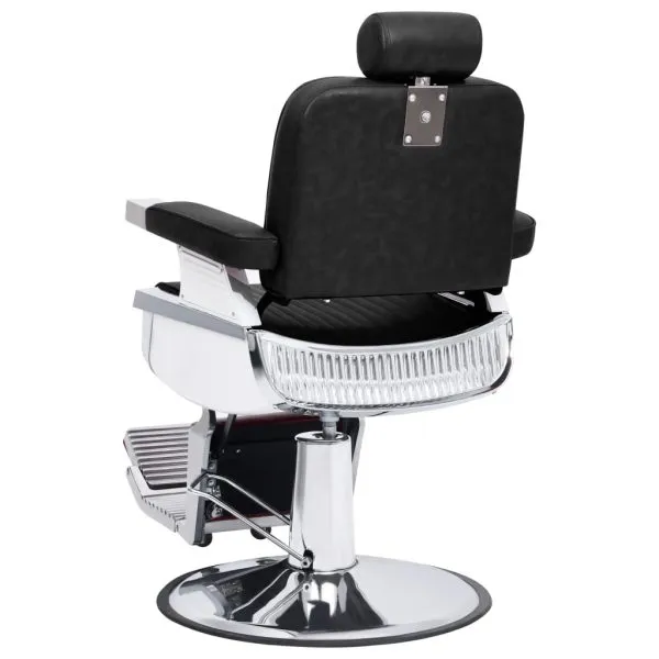 Scaun frizer, negru, 68 x 69 x 116 cm, piele ecologică