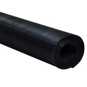 Covor anti-alunecare, 1,5×4 m, cauciuc, cu striații fine, 3 mm