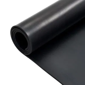 Covor de cauciuc anti-alunecare, 1,2 x 2 m, 6 mm, neted