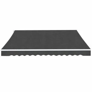 Copertină pliabilă cu acționare manuală, 450 cm, antracit