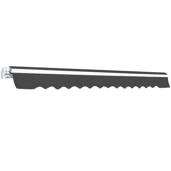 Copertină pliabilă cu acționare manuală, 450 cm, antracit