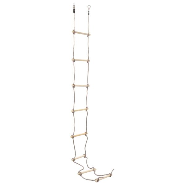Scară din frânghie pentru copii, 290 cm, lemn
