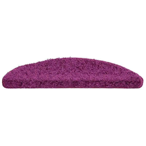 Covorașe pentru trepte scară, 15 buc., violet, 56x17x3 cm