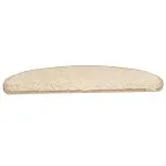 Covorașe pentru trepte scară, 15 buc., crem, 65x21x4 cm