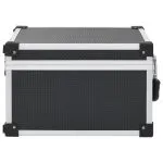 Casetă pentru 40 CD-uri, negru, aluminiu ABS