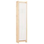 Paravan cameră, 6 panouri, crem, 240×170 x4 cm, material textil