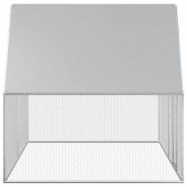 Coteț pentru păsări, 4 x 2 x 2 m, oțel galvanizat