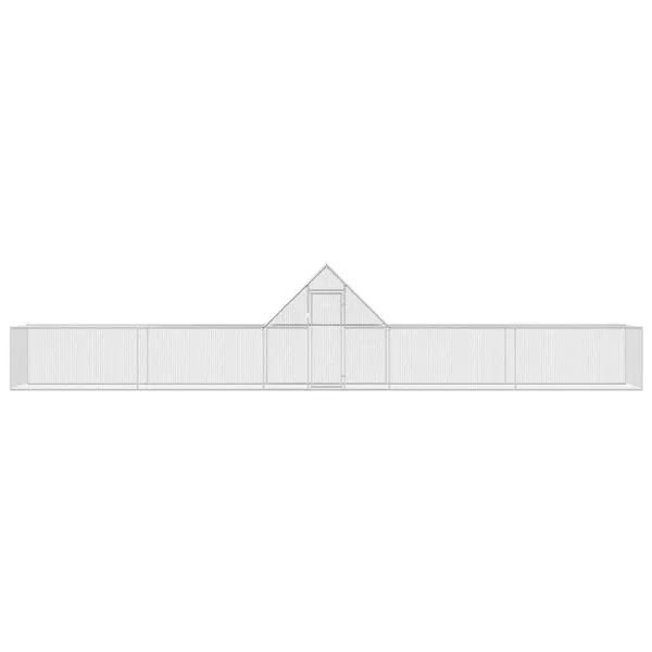 Coteț pentru păsări, 10 x 2 x 2 m, oțel galvanizat