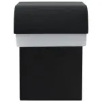 Lampă de perete cu LED de exterior, negru, 9 W, oval