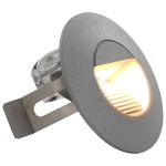 Lămpi de perete LED de exterior, 6 buc., argintiu, 5 W, rotund