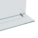 Oglindă de perete cu raft, 50 x 70 cm, sticlă securizată