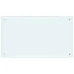 Panou antistropi de bucătărie, alb, 70×40 cm, sticlă securizată