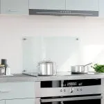 Panou antistropi bucătărie transparent 70×40 cm sticlă securiz.