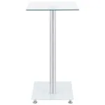Masă laterală formă U transparent 45x30x58 cm sticlă securizată
