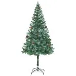 Brad de Crăciun artificial cu conuri de pin, 180 cm