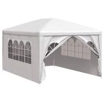 Cort de petrecere, alb, 3 x 4 m