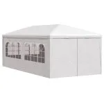 Cort de petrecere, alb, 3 x 6 m