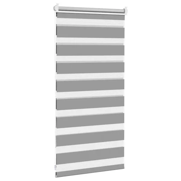 Jaluzea tip zebra, 40 x 100 cm, gri