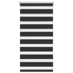Jaluzea opacă tip zebră, 40 x 100 cm, negru