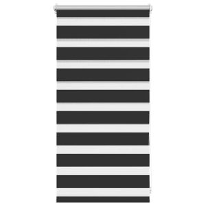 Jaluzea opacă tip zebră, 40 x 100 cm, negru