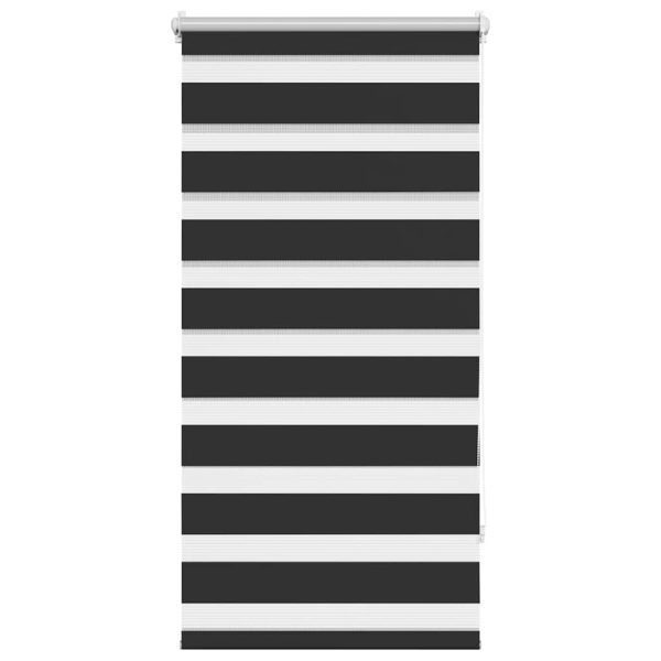 Jaluzea tip zebră, 80 x 150 cm, negru
