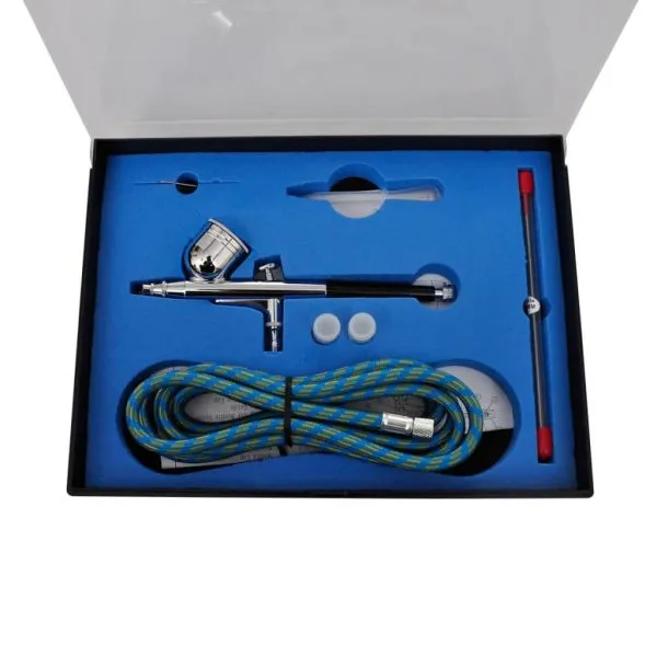 Set compresor aerograf cu 3 pistoale