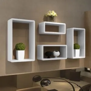 Set de 4 rafturi cuboid