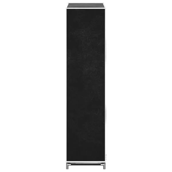 Dulap pantofi material textil cu capac, negru, 58x 28×106 cm