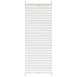 Jaluzea plisse, alb, 40×125 cm, pliuri