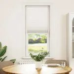 Jaluzea plisse, alb, 40×125 cm, pliuri