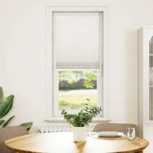 Jaluzea plisse, alb, 50×125 cm, pliuri