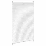 Jaluzea plisse, alb, 80x 125 cm, pliuri