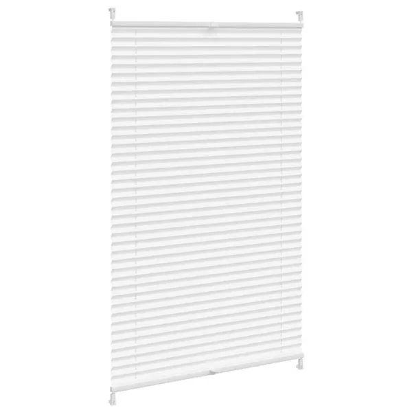 Jaluzea plisse, alb, 90×100 cm, pliuri