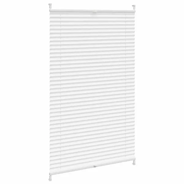 Jaluzea plisse, alb, 90×150 cm, pliuri