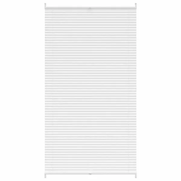 Jaluzea plisse, alb, 110×200 cm, pliuri