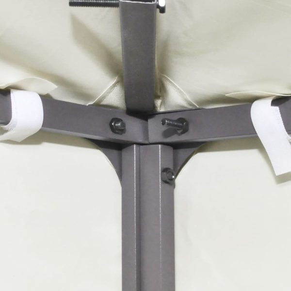 Copertină rezervă acoperiș pavilion, alb crem, 3×3 m, 310 g/m²