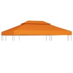 Copertină rezervă acoperiș pavilion portocaliu 3×4 m 310 g/m²