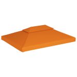 Copertină rezervă acoperiș pavilion portocaliu 3×4 m 310 g/m²