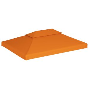 Copertină rezervă acoperiș pavilion portocaliu 3×4 m 310 g/m²