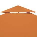 Copertină rezervă acoperiș pavilion portocaliu 3×4 m 310 g/m²