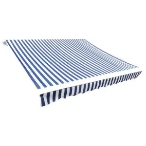 Pânză copertină, albastru/alb, 3×2,5 m (cadrul nu este inclus)