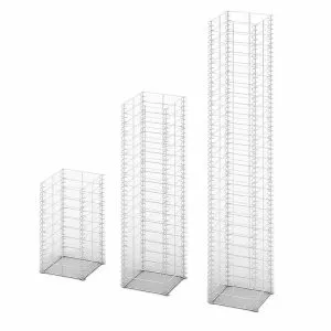 Set gabioane, 3 buc, sârmă galvanizată