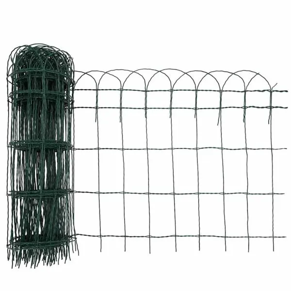 Gard delimitare grădină fier vopsit electrostatic 25 x 0,65 m